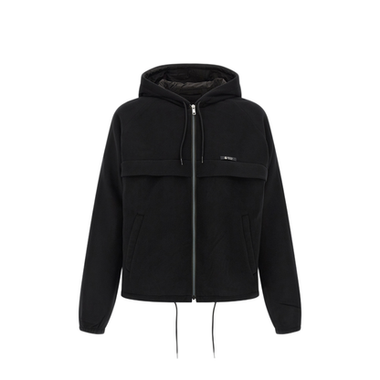 Hooded Technical Fabric Blouson Jacket - Image 5