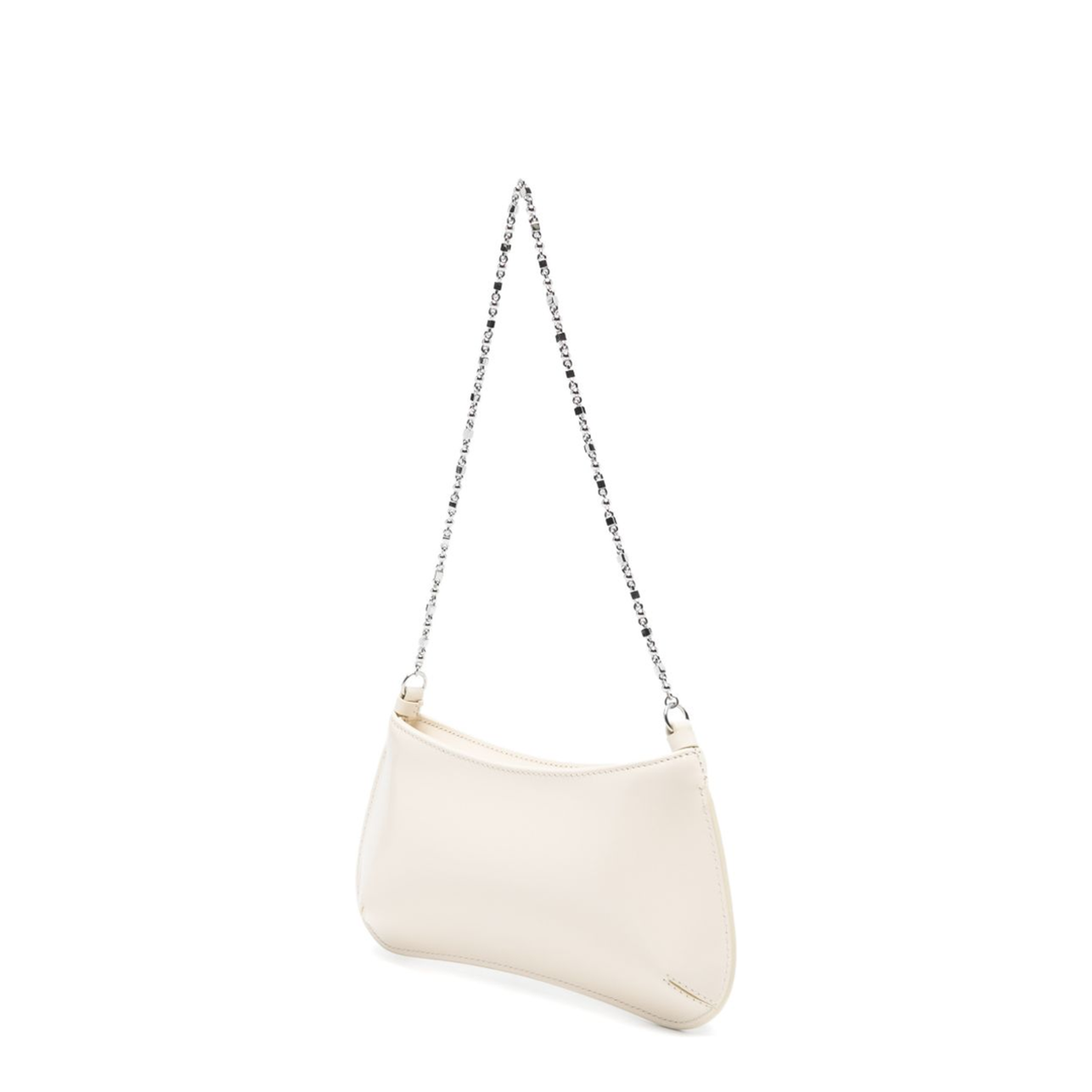 Bisou Chaîne Small Calfskin Shoulder Bag - Light Ivory - Image 4