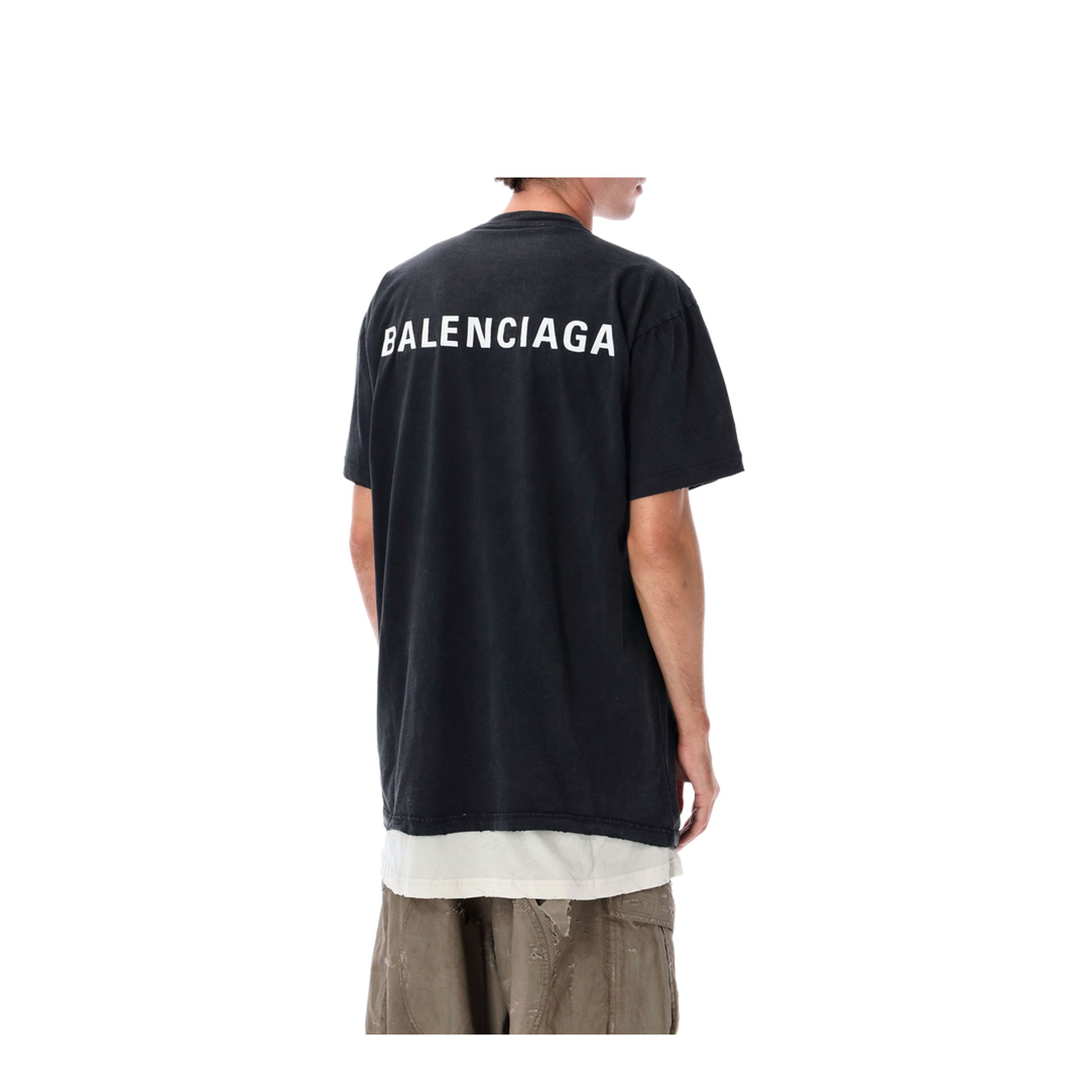 Back Double T-Shirt in faded black - Image 5