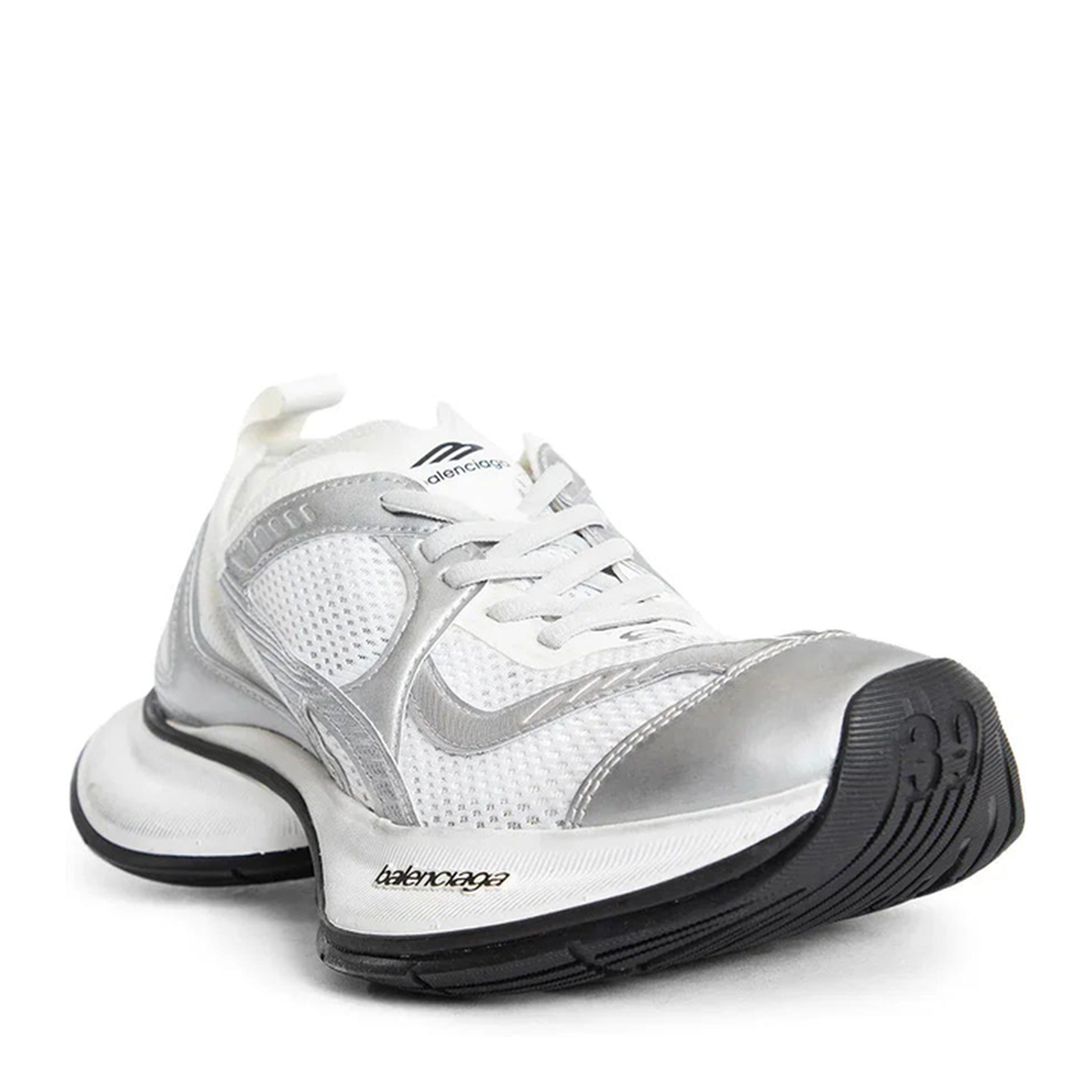 Circuit Sneaker in White/Silver - Image 2