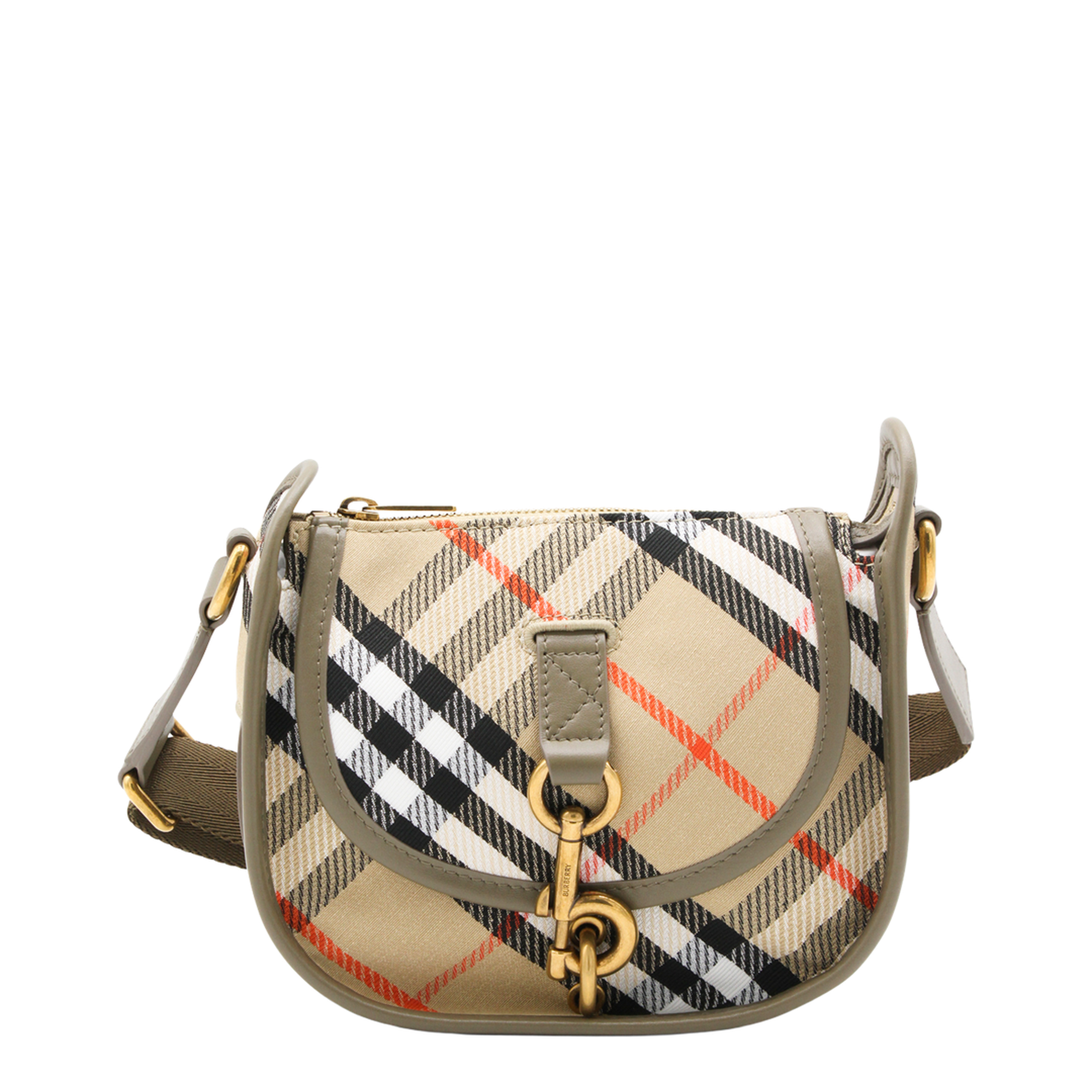 B Clip Mini Water-Repellent Canvas Crossbody Bag - Sand - Image 1