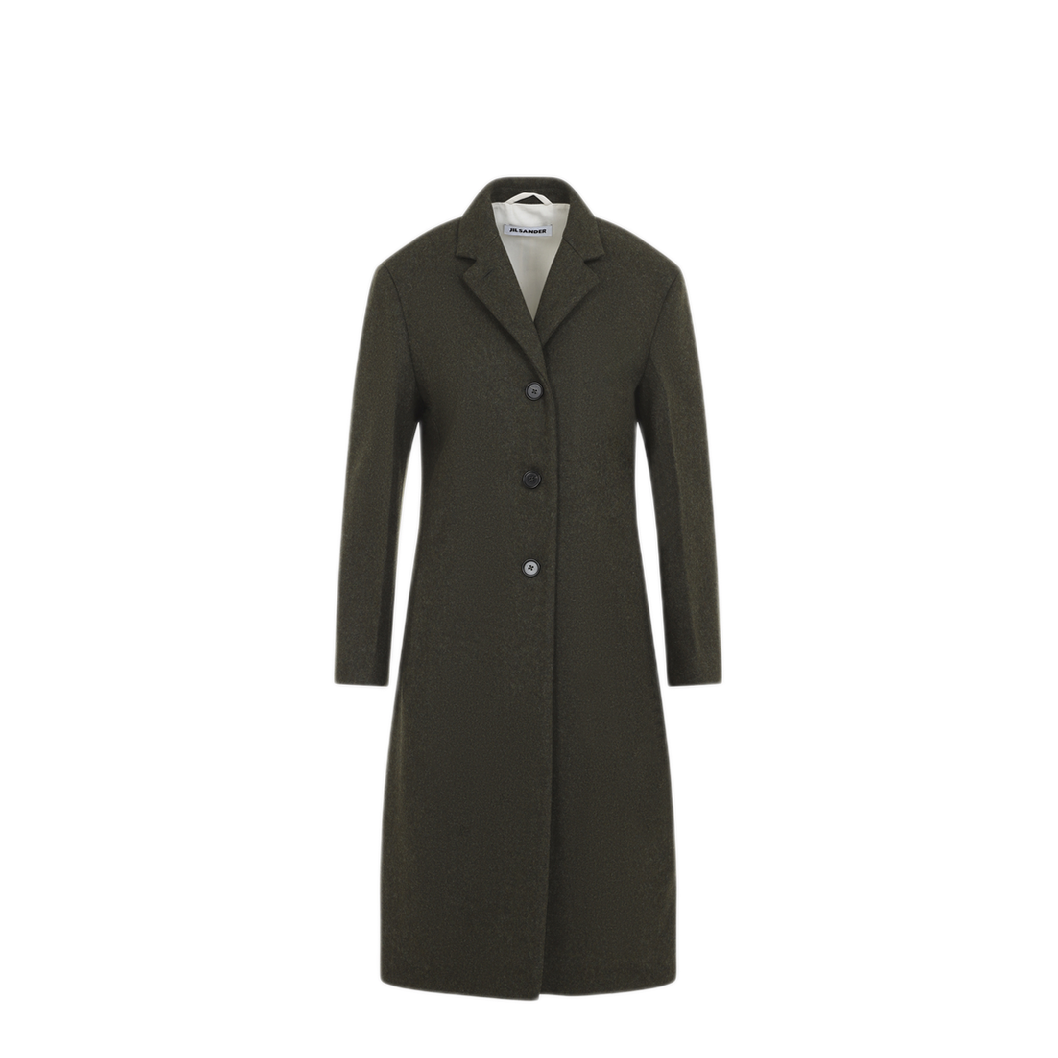 Slim Straight Knee-Length Coat - Image 3