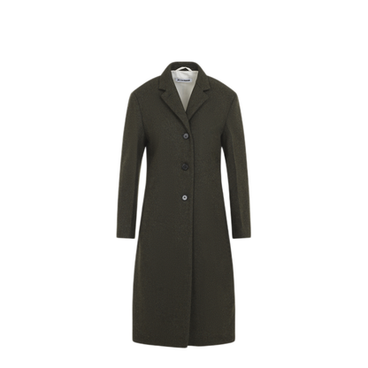 Slim Straight Knee-Length Coat - Image 3
