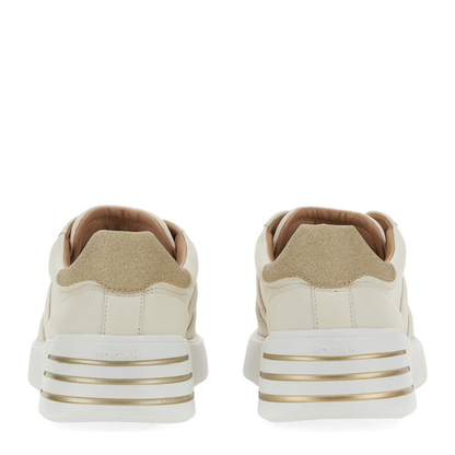 Glitter-Detail Leather Sneakers - Image 10