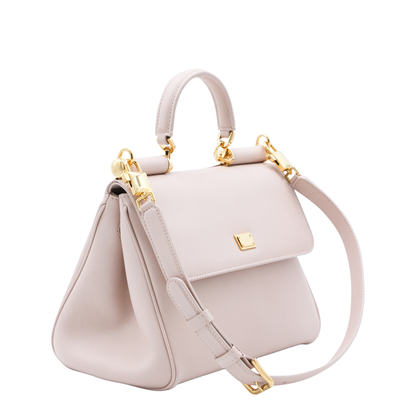 My Sicily Small Calfskin Handbag - Beige - Image 3