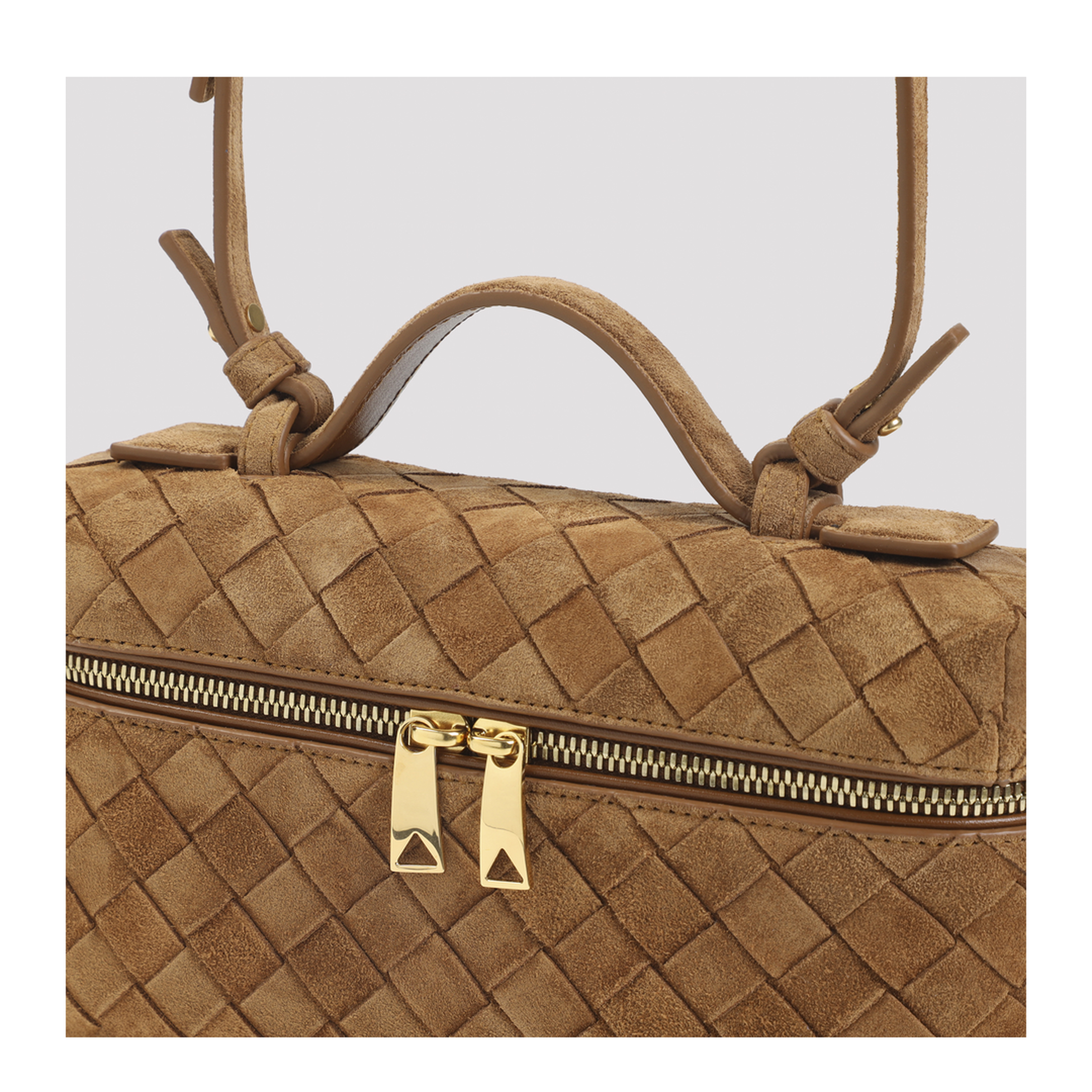 Suede Vanity Case Bag - Image 5