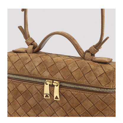 Suede Vanity Case Bag - Image 5
