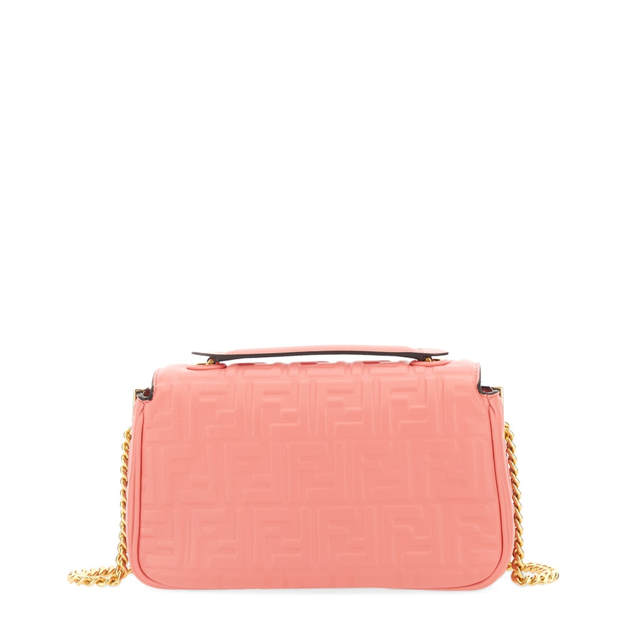 Baguette Chain Midi
Pink Nappa Leather Bag With FF Motif - Image 3