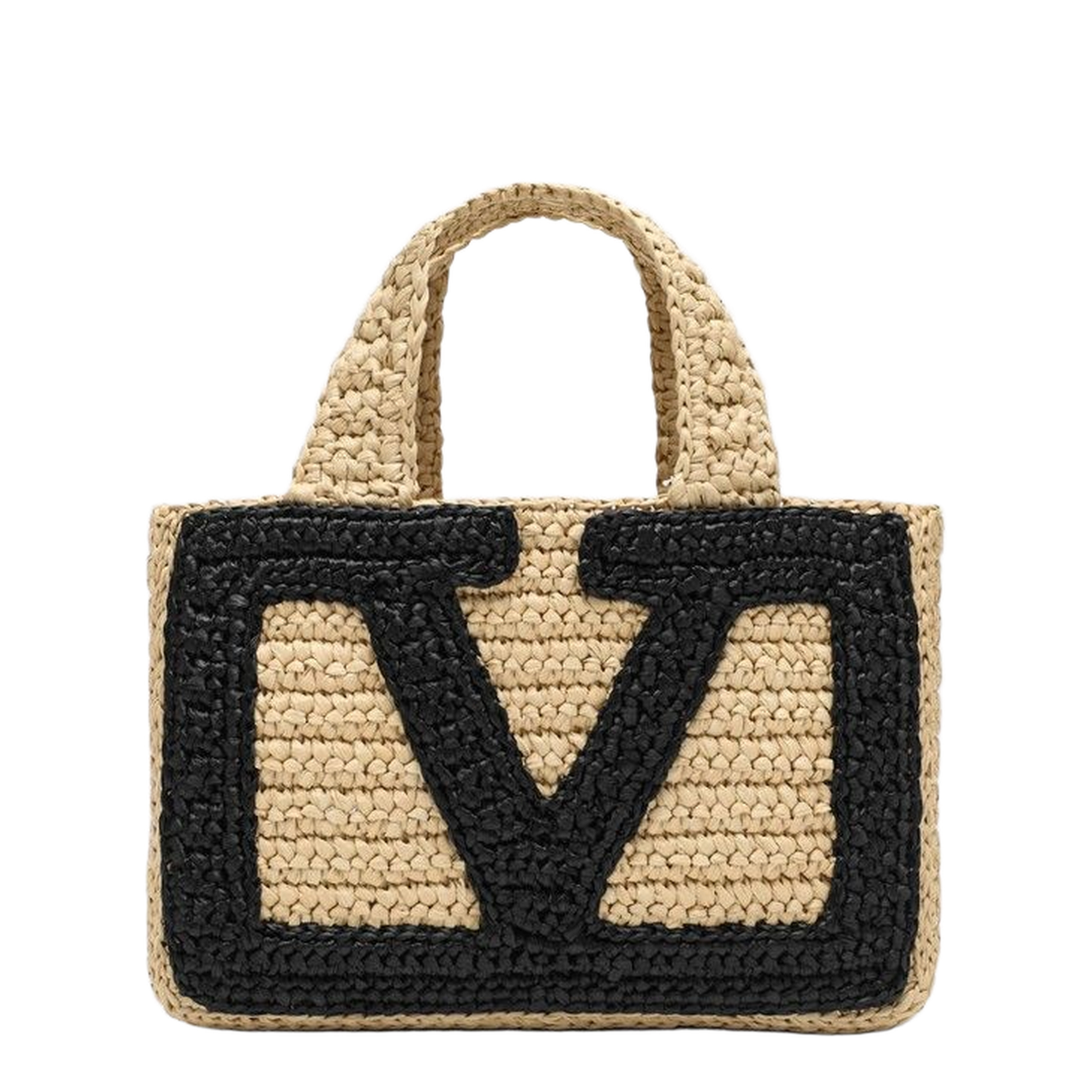 Viva Superstar Small Raffia Shopper - Image 1
