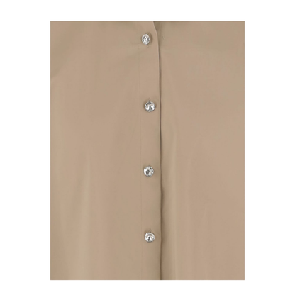 Cotton Shirt - Beige - Image 4