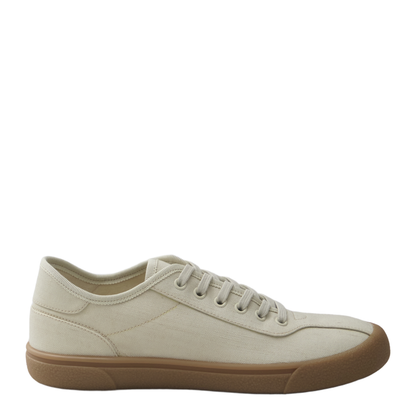 Canvas Sneakers in Viscose and Linen - Image 1