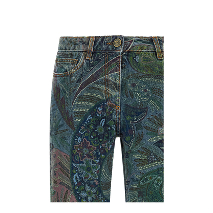 Floral Print Jeans - Image 3