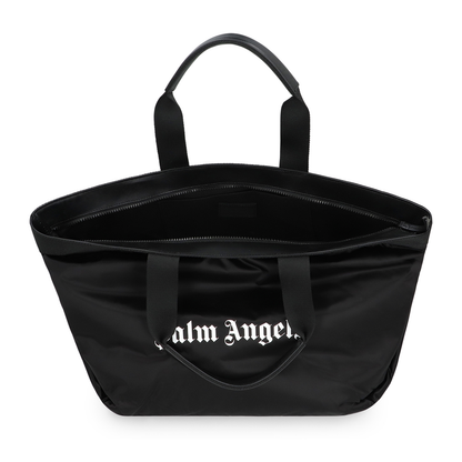 Nylon Classic Logo Large Tote Bag Black - Image 5