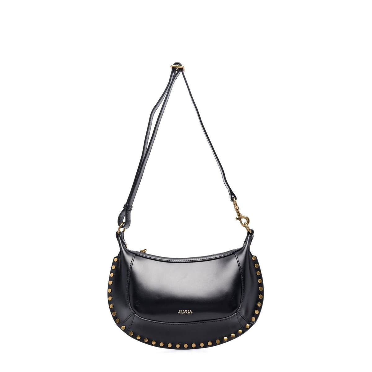Oskan Moon Calfskin Shoulder Bag - Black - Image 1