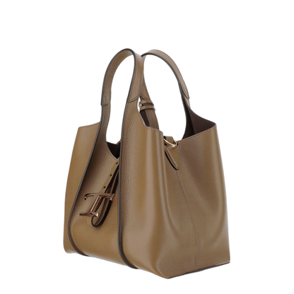 T Timeless Shopping Bag in Leather Mini - Image 4