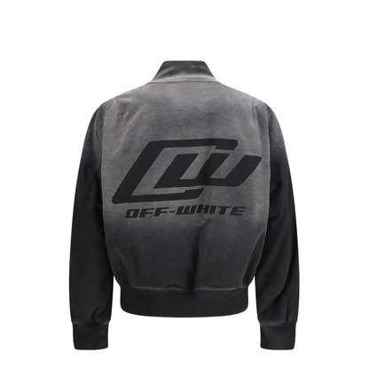 Washed Denim Bomber Jacket - Image 2