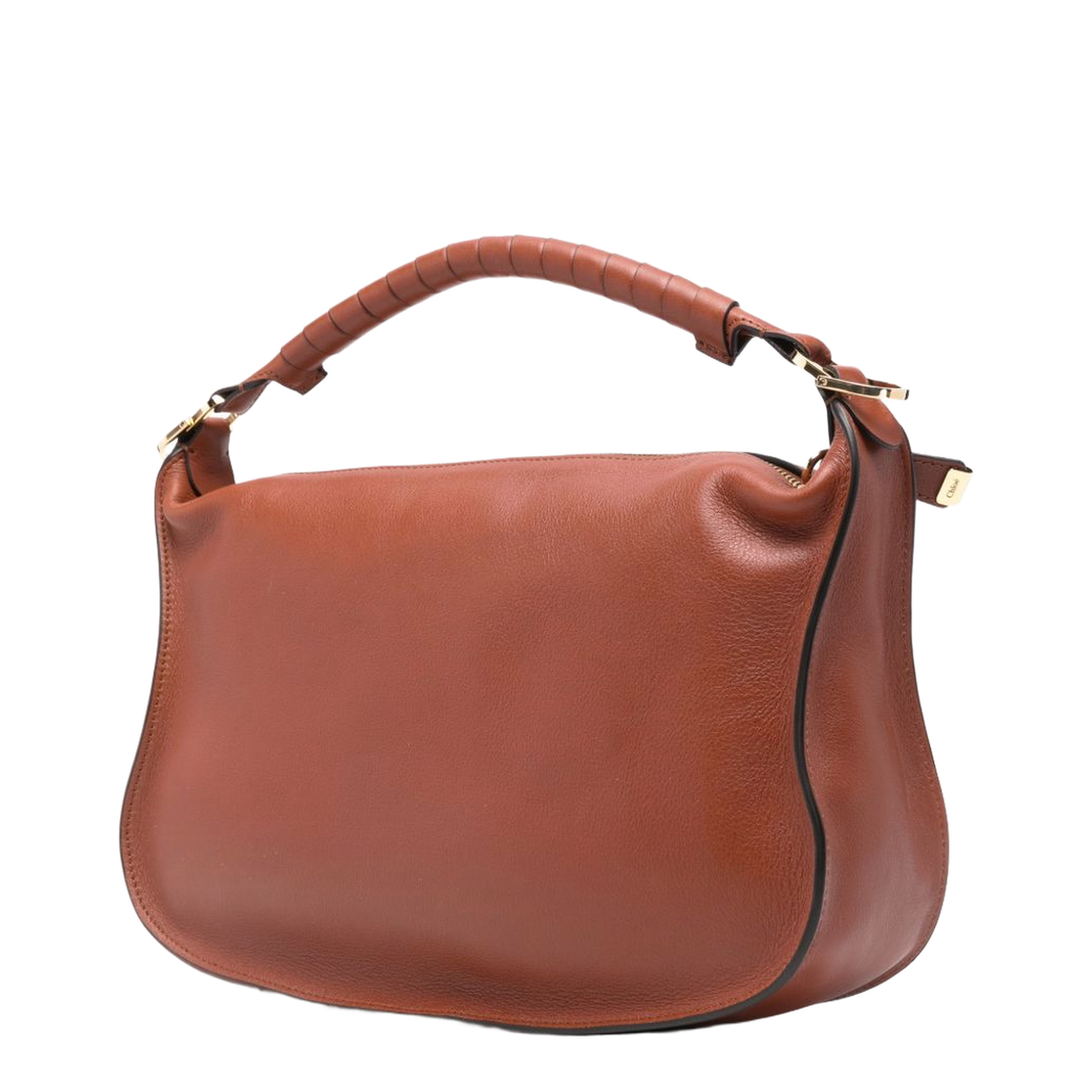 Marcie Small Calfskin Shoulder Bag - Clay Brown - Image 5