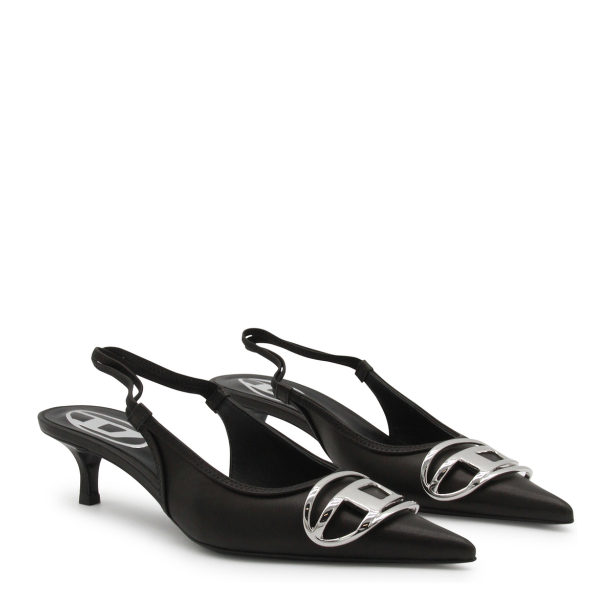 D-Venus SB 40 Slingback Pumps Black - Image 4