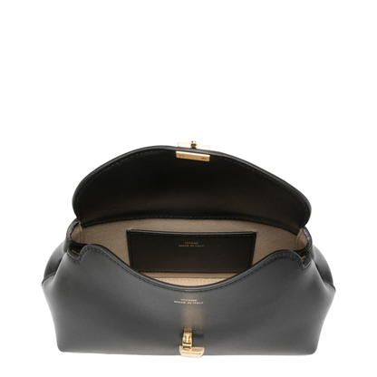 T-Lock Mini Calf Leather Clutch - Black - Image 3