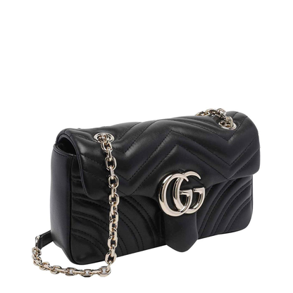 Small Shoulder Bag Black Leather - Image 2
