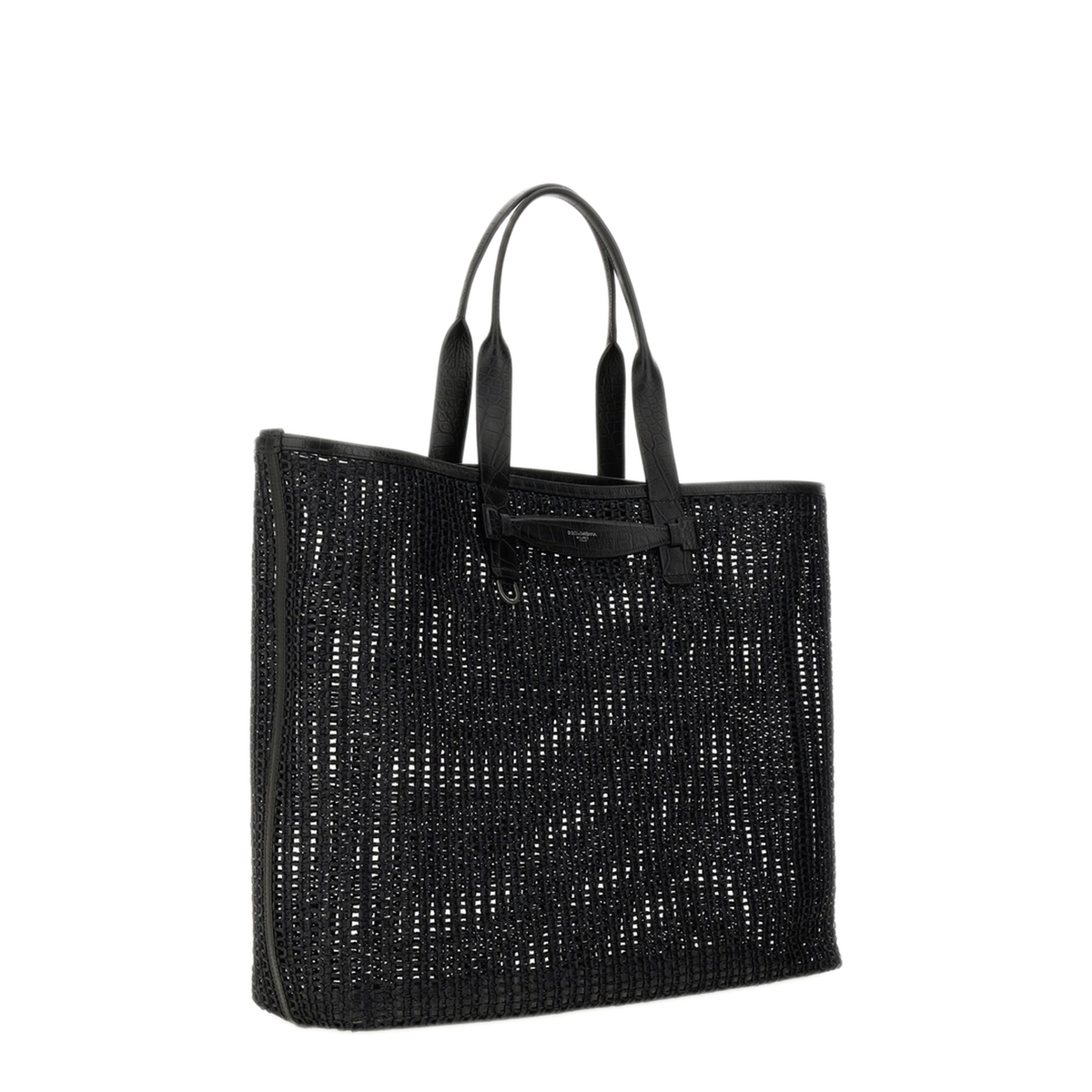 Adamo Calfskin Shopper Tote - Black - Image 3