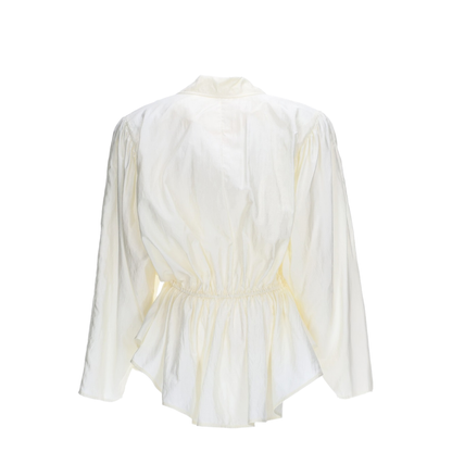 Silk Blend Top in White - Image 2