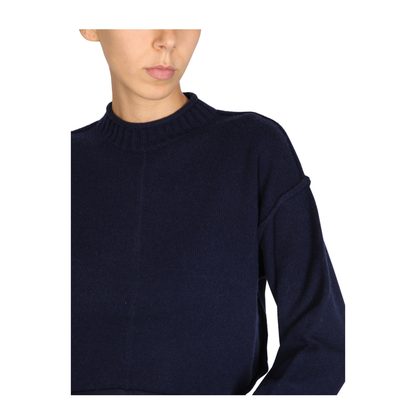 Wool and Cashmere Crew Neck Sweater - Image 3