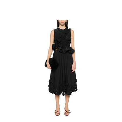 Embroidered Cotton Skirt - Image 4