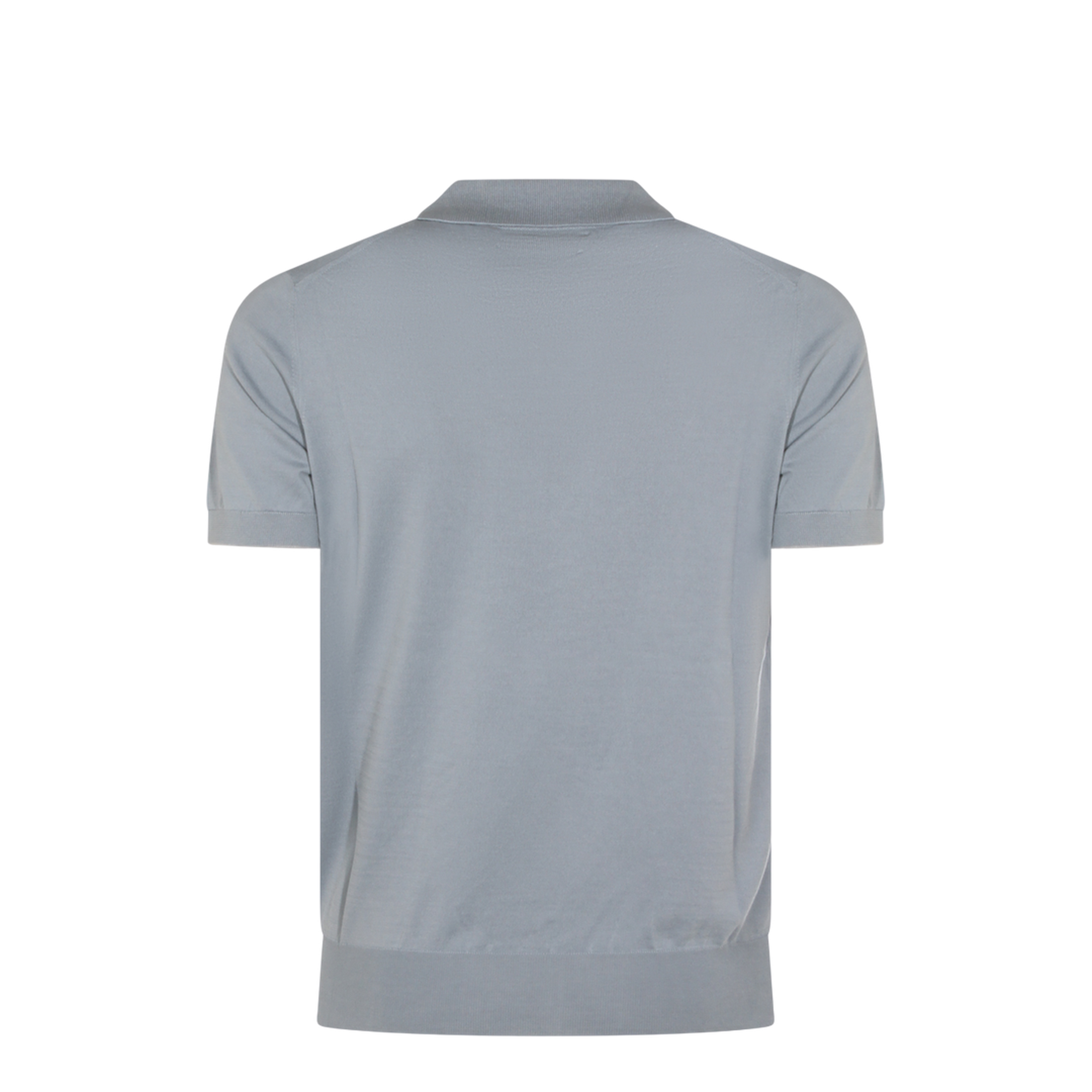 Polo Shirt Silk Nylon Blue - Image 4