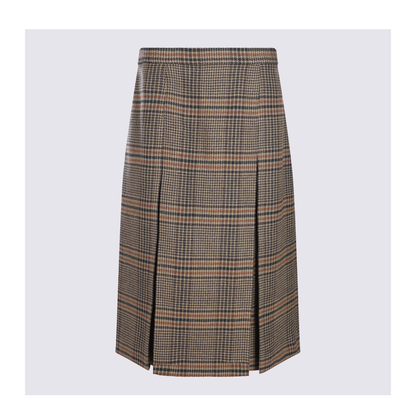 Wool and Cashmere Midi Skirt - Image 2