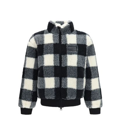 Checked Wool-Blend Teddy Jacket - Image 1