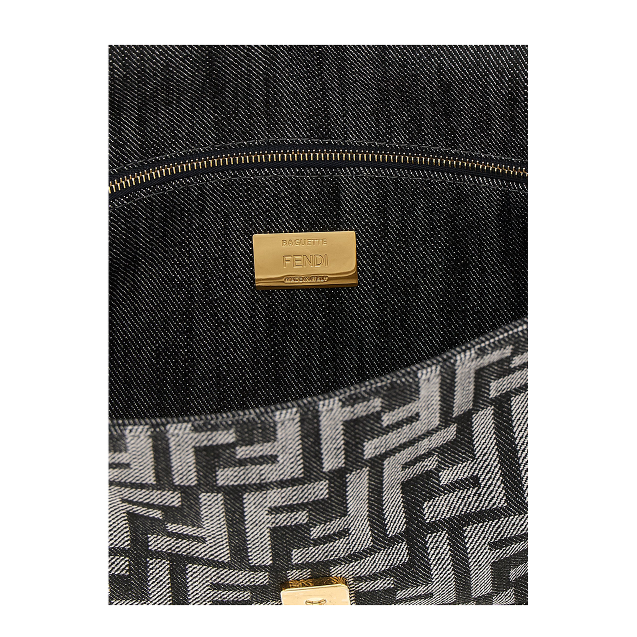 Baguette FF Handbag Gold - Image 4