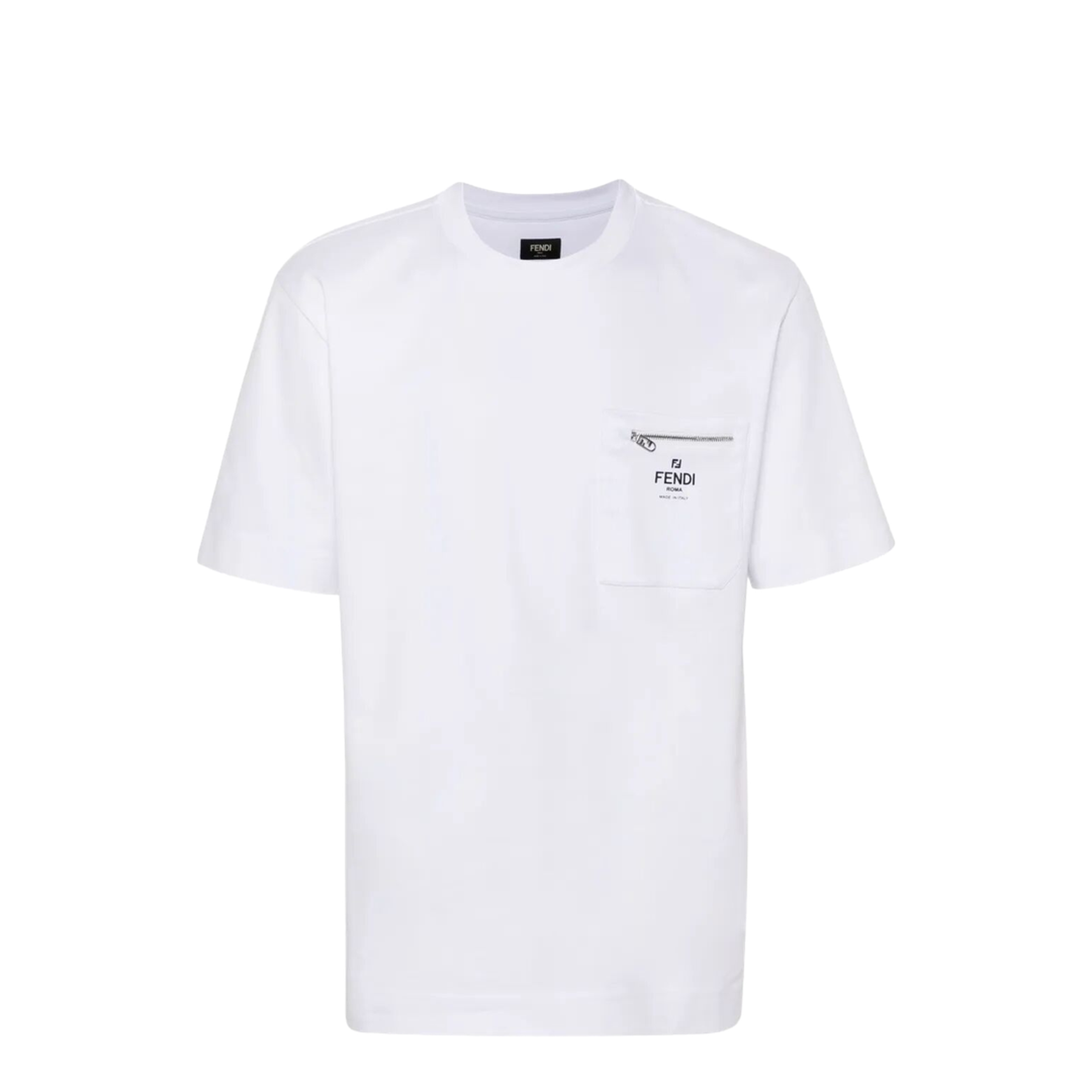 ZIP-DETAIL COTTON T-SHIRT - Image 1