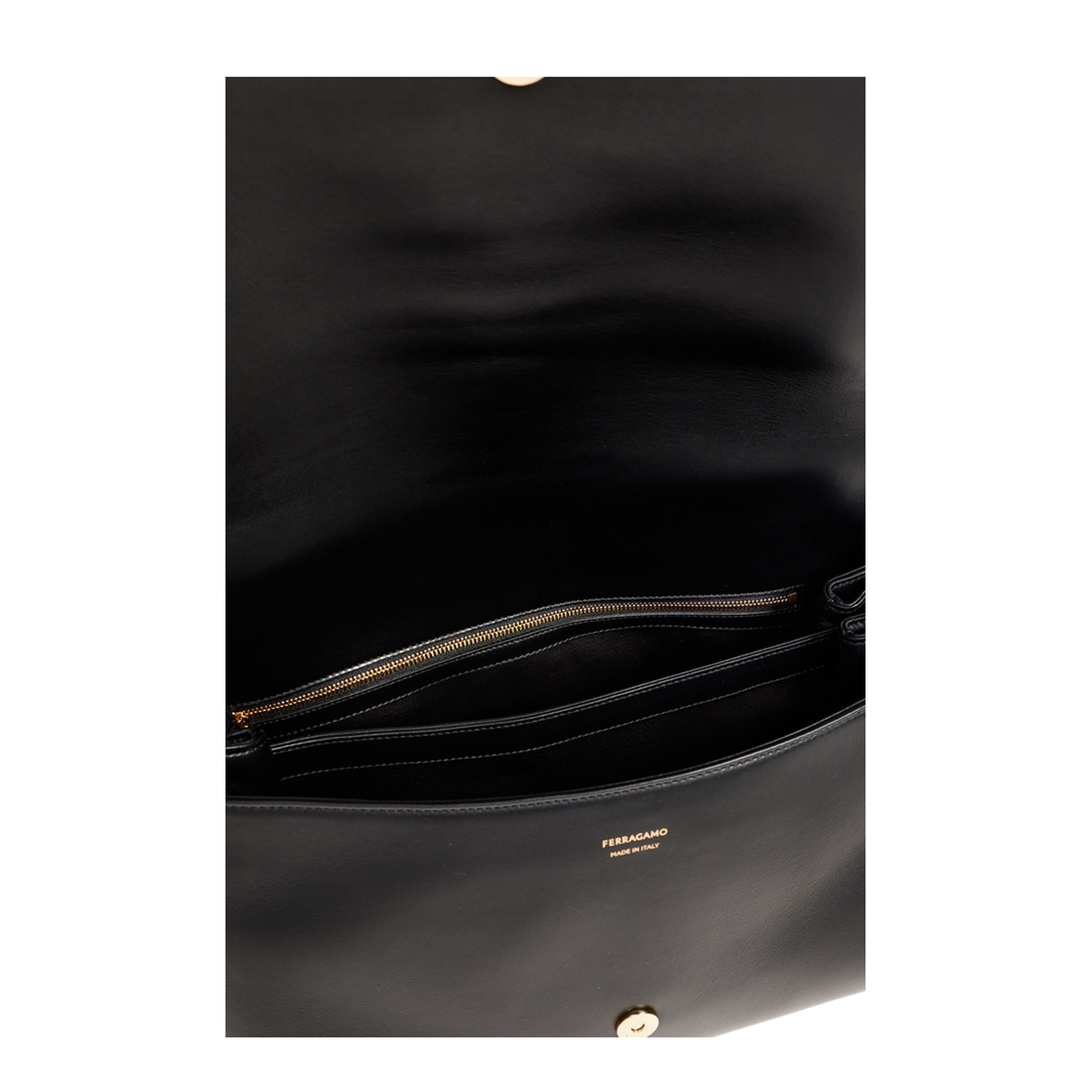Mia Large Calfskin Shoulder Bag - Nero - Image 4
