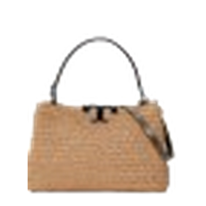 Eleanor Mini Raffia Satchel - Honeycomb - Image 5