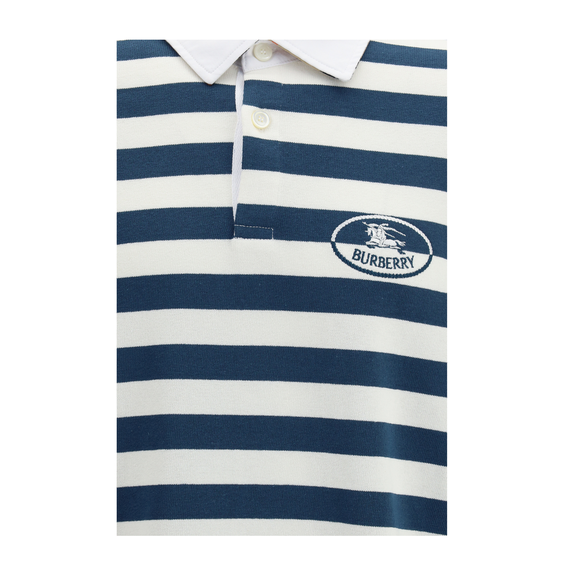 Striped Long-Sleeve Cotton Polo - Image 3
