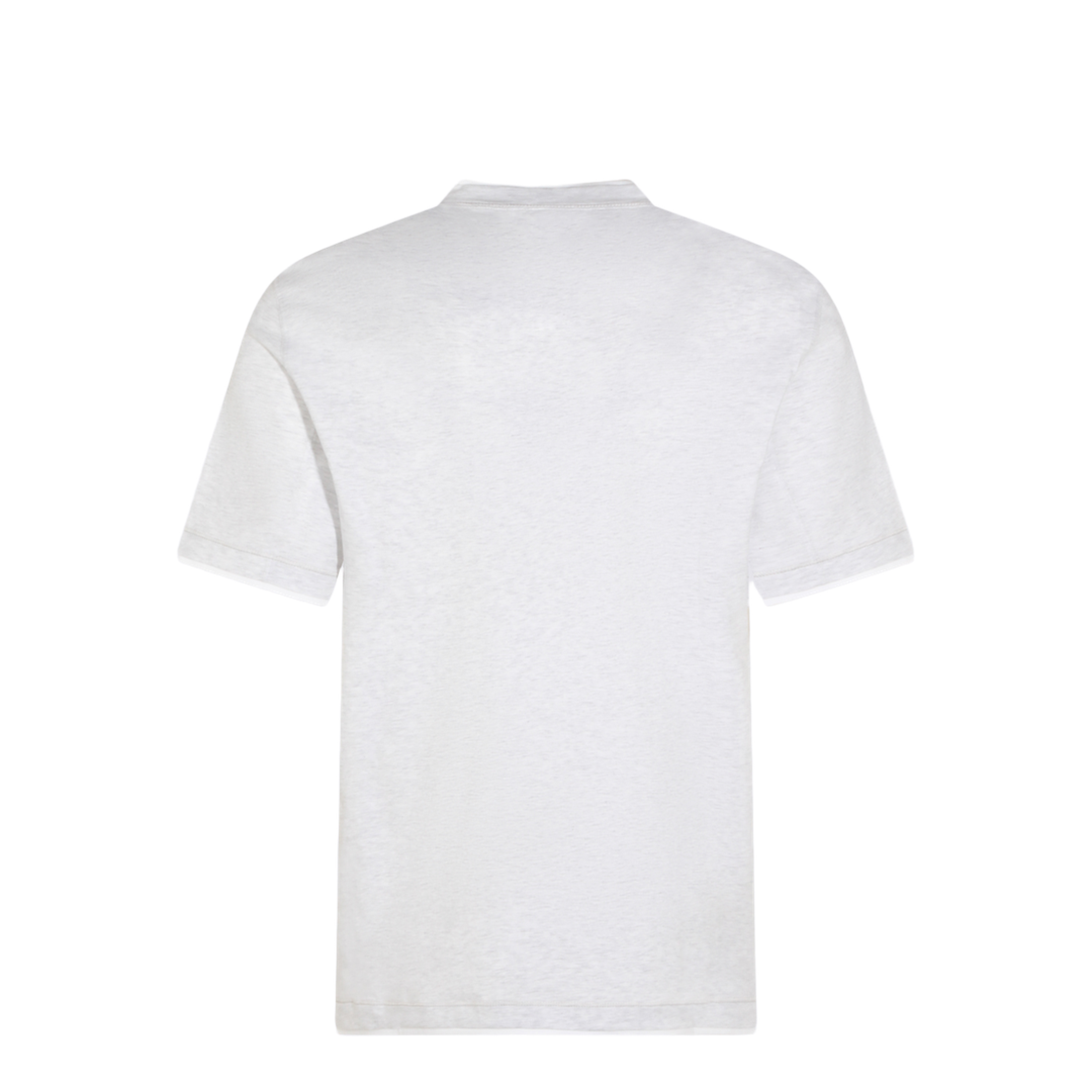 T-Shirt with Faux-Layering in Pearl Grey - Image 4