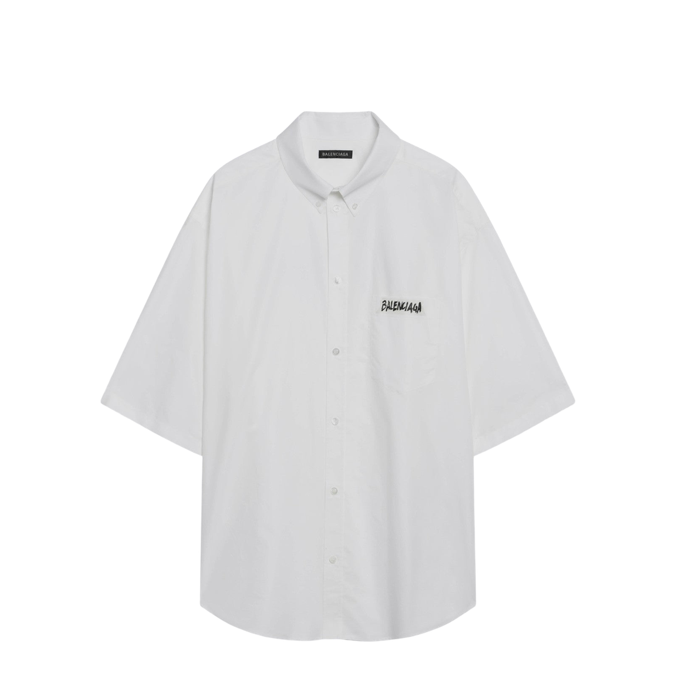 White Poplin Oversize Shirt - Image 1