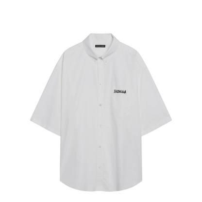 White Poplin Oversize Shirt - Image 1