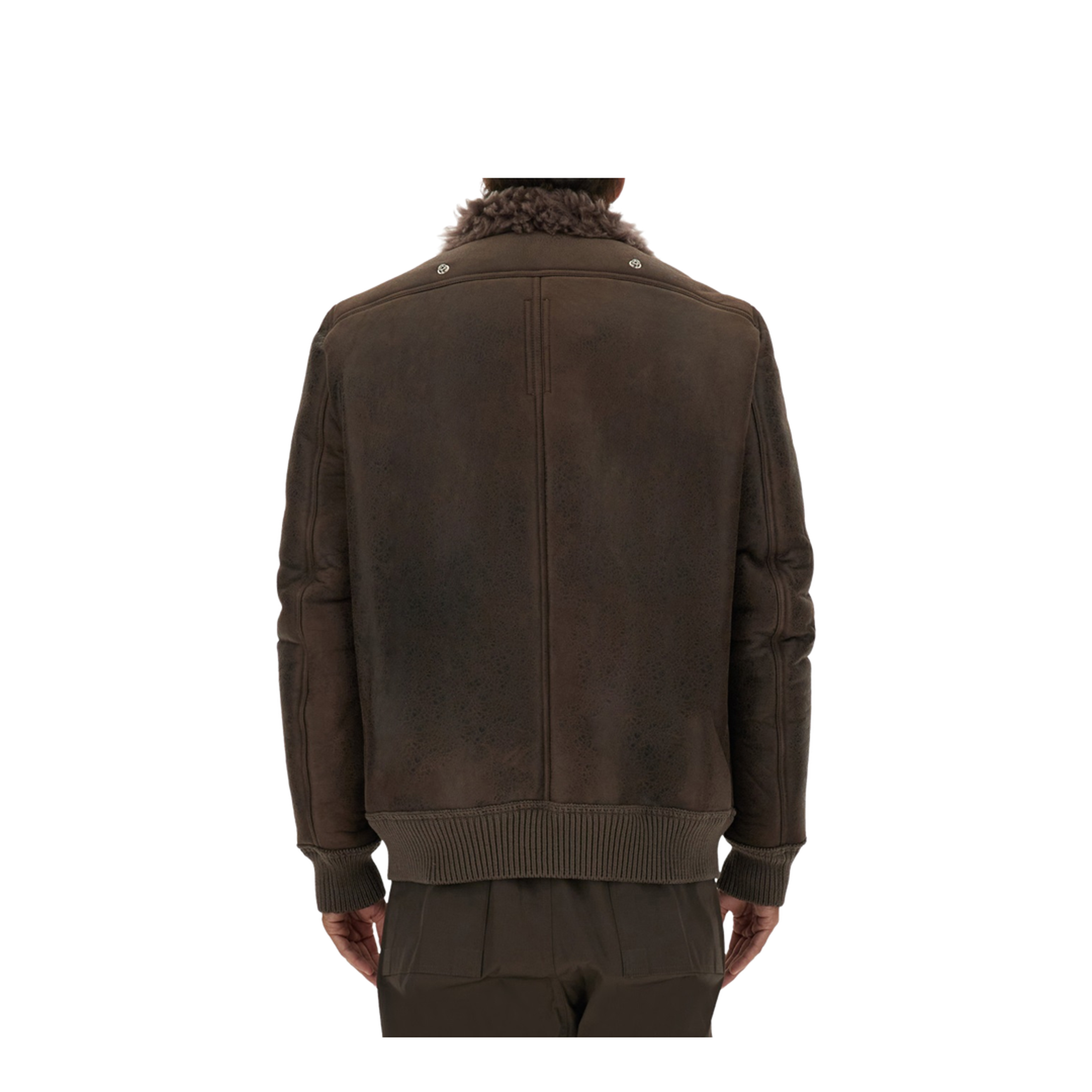 Leather Bomber Jacket - Image 3