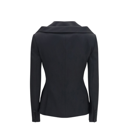 Structured Off-Shoulder Jacket with Harness Details - Image 2