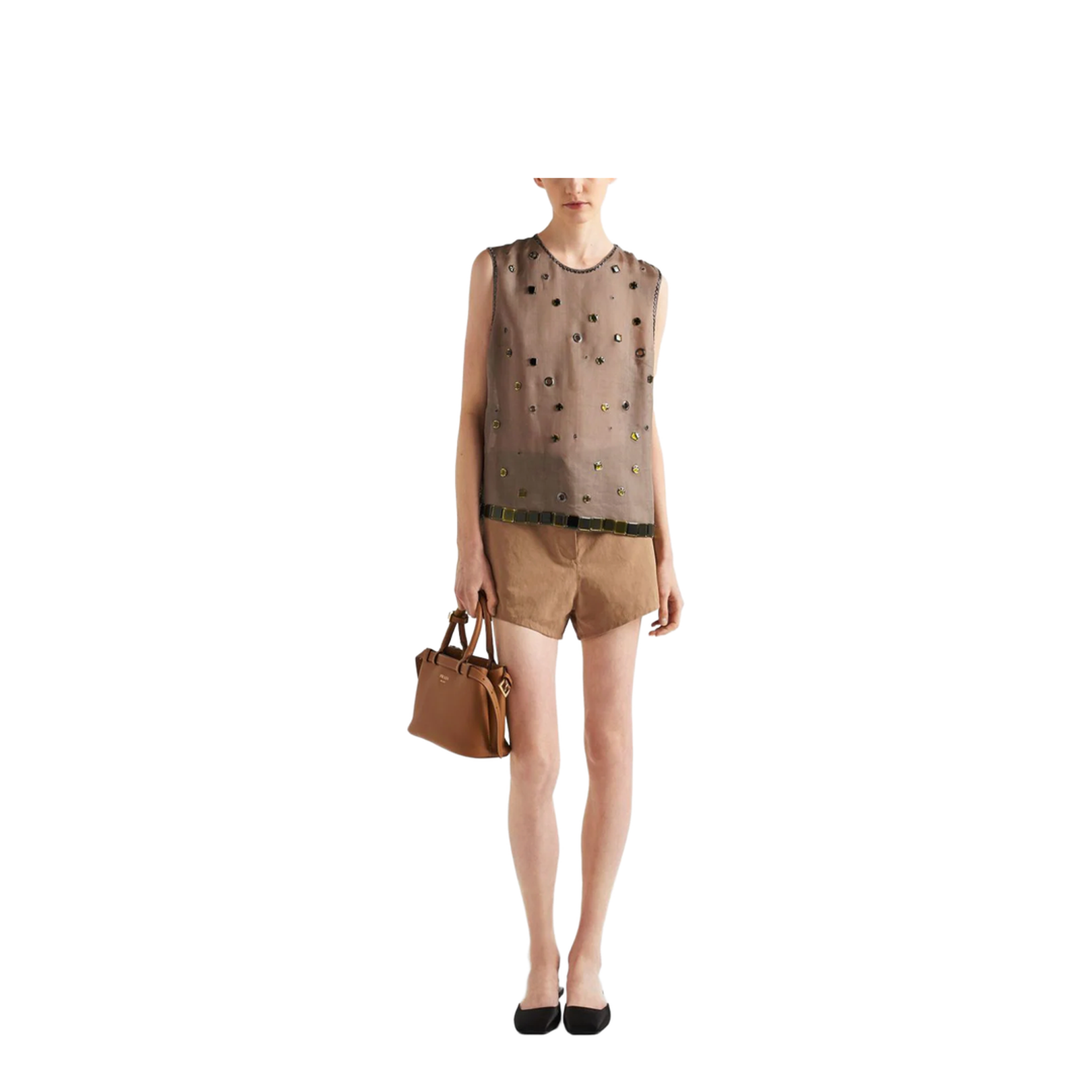 Small Belted Leather Two-Way Bag - Image 2