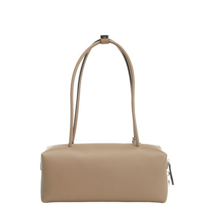 Hold All String Small Square Bauletto Shoulder Bag Light Brown - Image 3