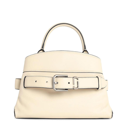 Dakota Satchel Small Leather Crossbody Bag - White - Image 1