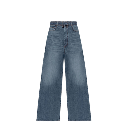 Wide-Leg Cotton Denim Jeans - Image 1