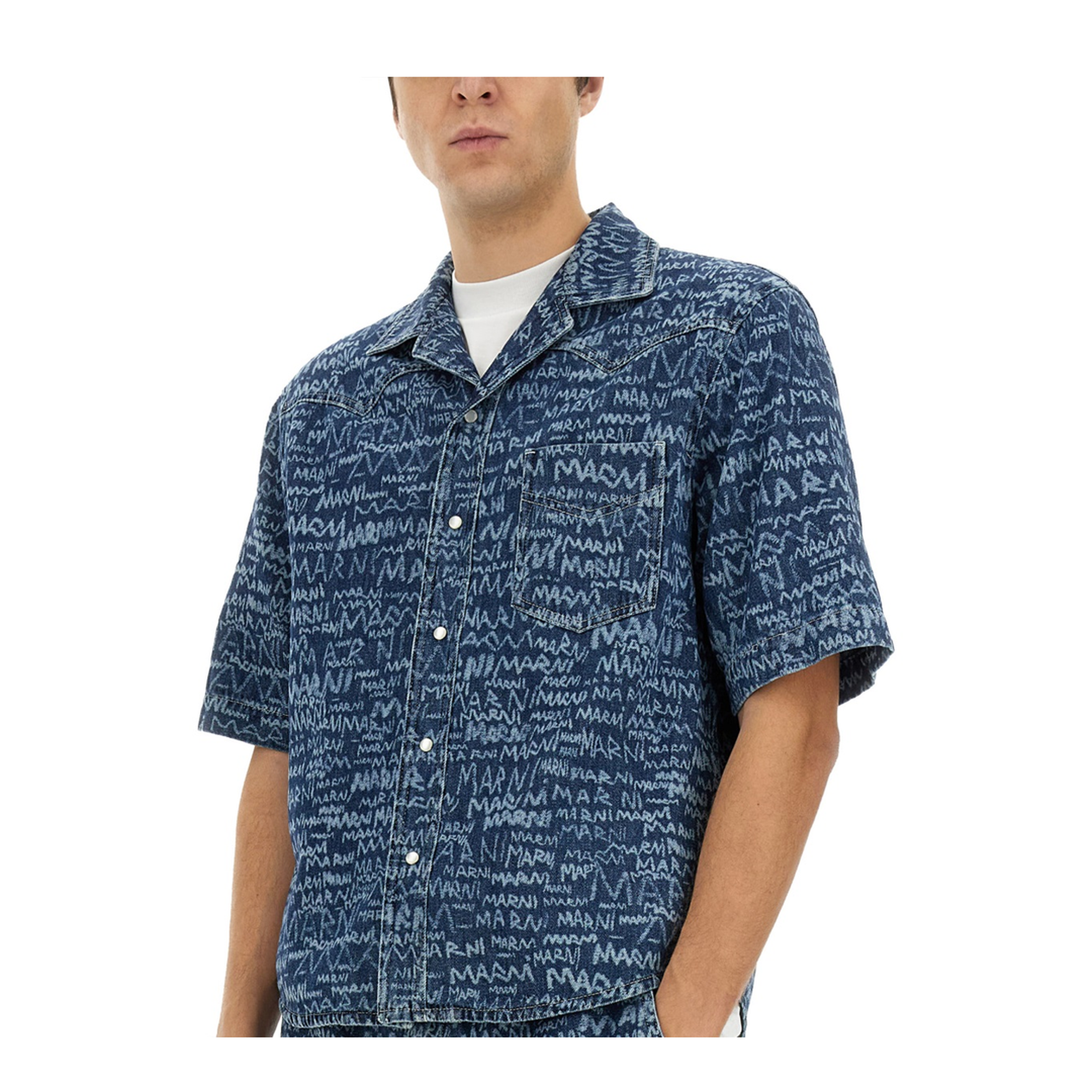 Denim Bowling Shirt - Image 4