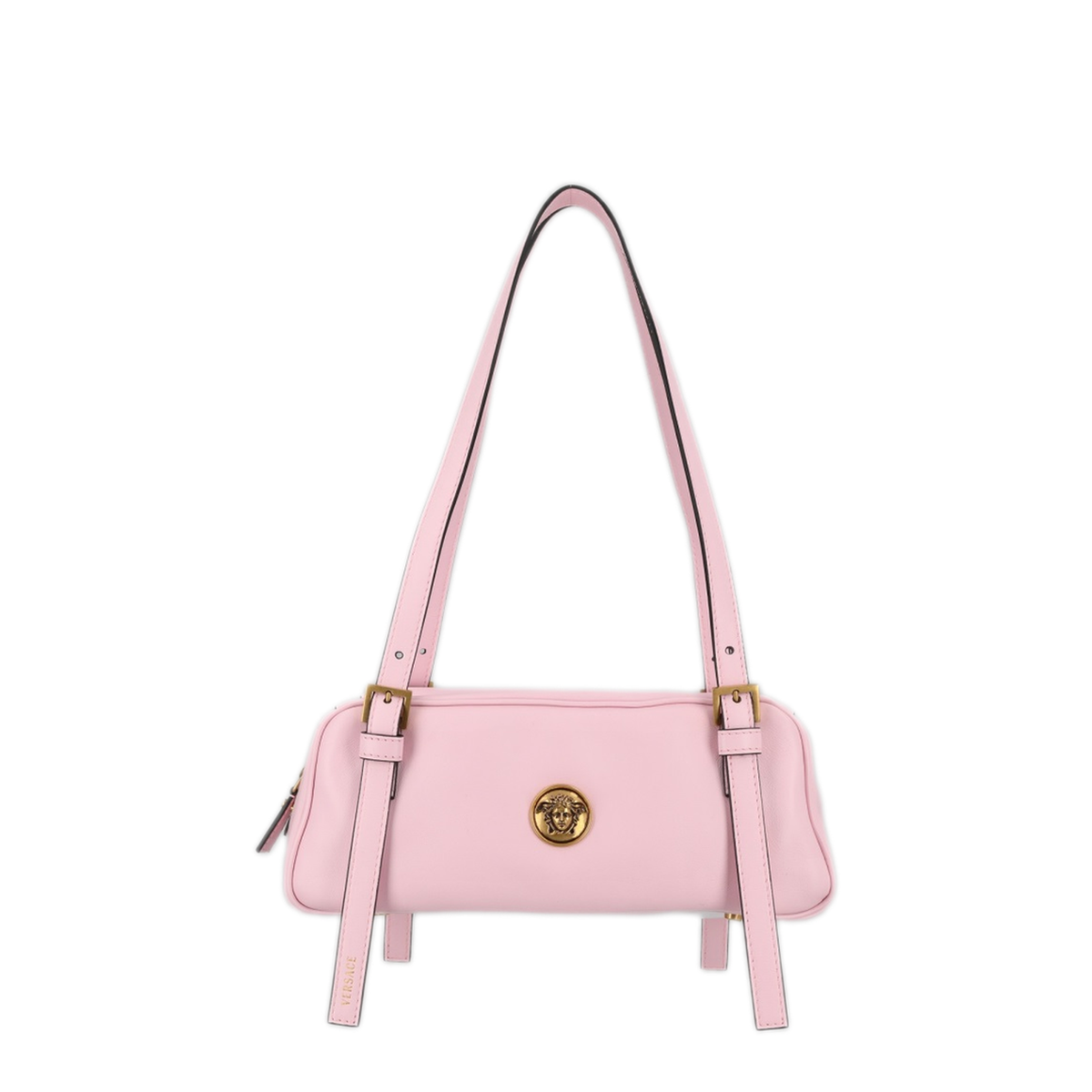 Emblème Nappa Leather Bowling Bag - Pink - Image 1