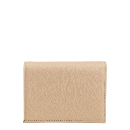 VLogo Signature Pebble-Grain Calfskin Wallet - Rose Sand - Image 3