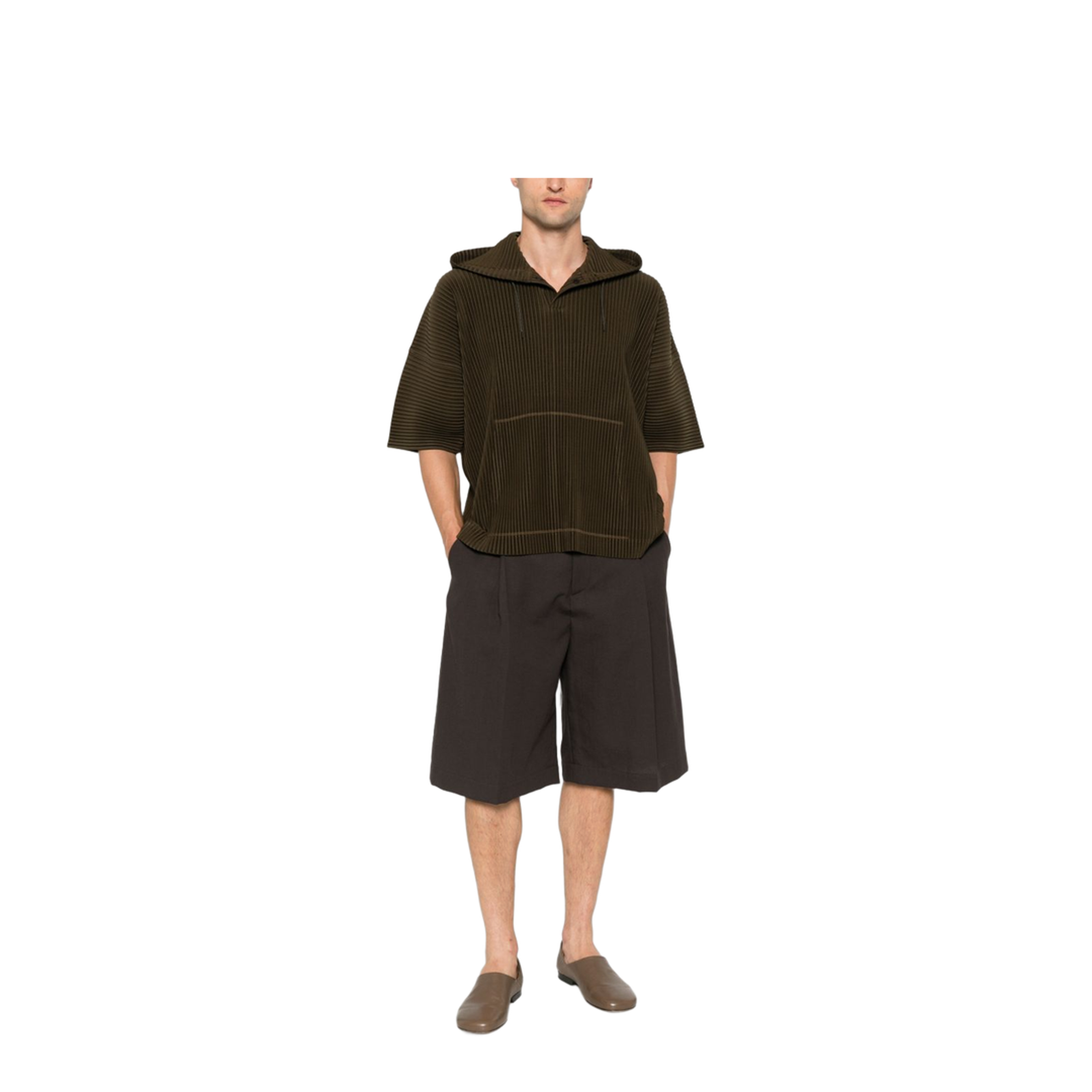 HOMME PLISSE' ISSEY MIYAKE T-shirts and Polos BROWN - Image 4