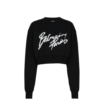 Cropped Roundneck Sweater - Image 1